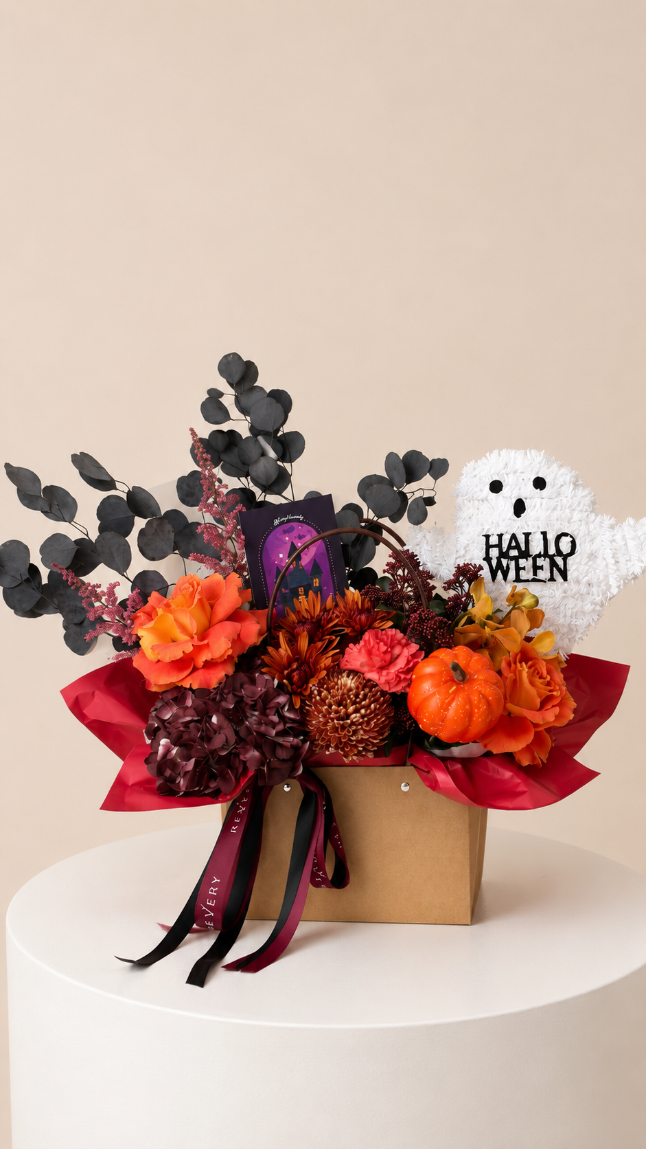 Velour Noir — Halloween Posy
