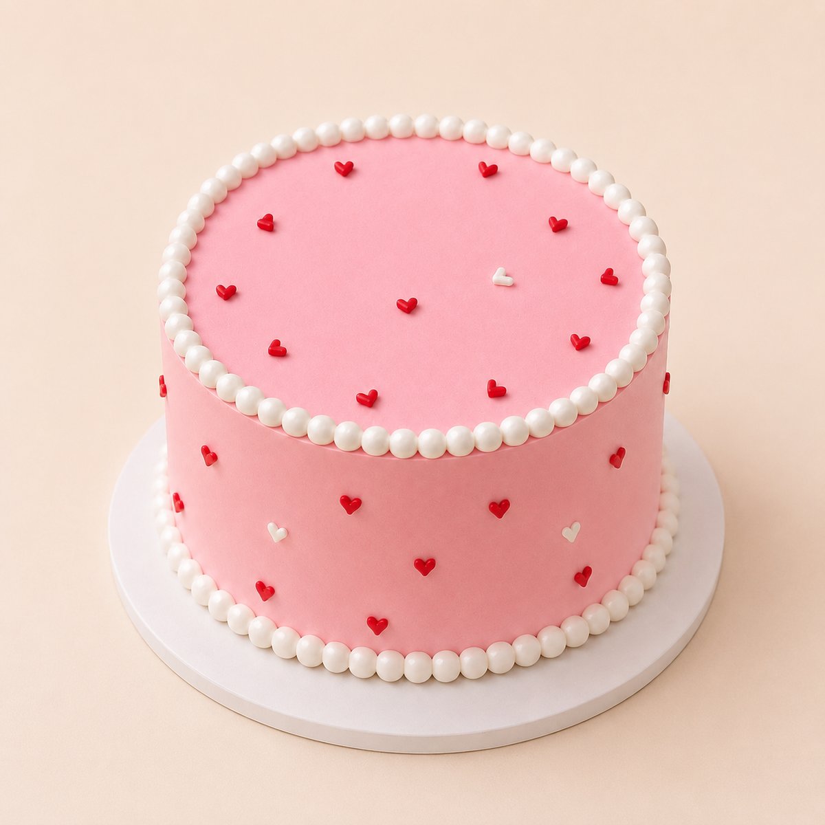 Candy Hearts cake