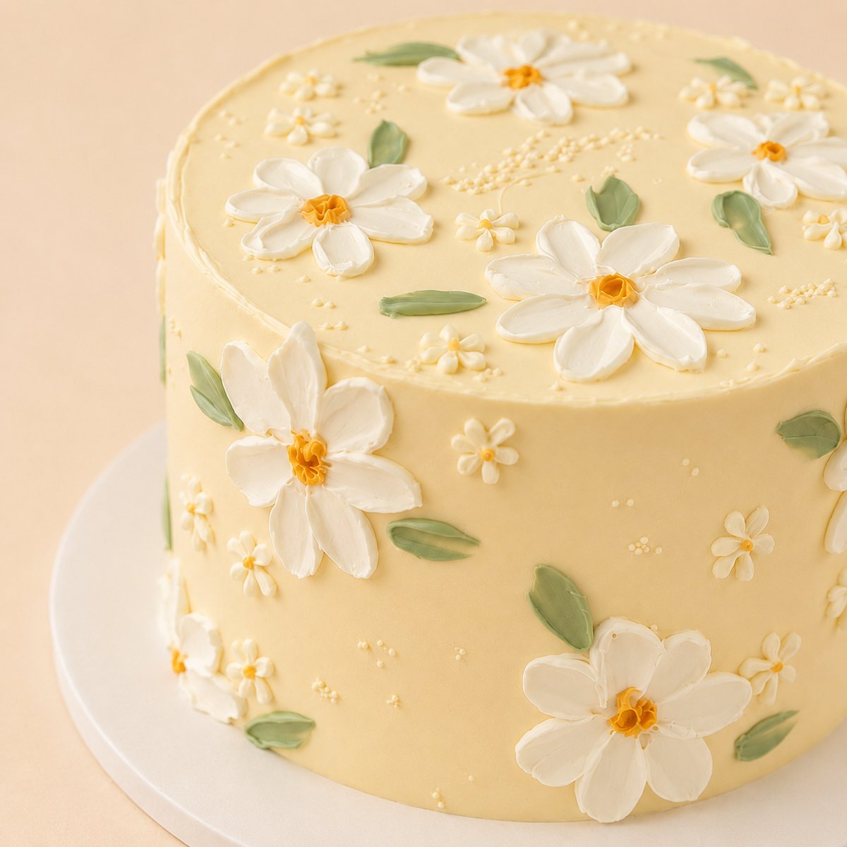 Golden Daisy cake