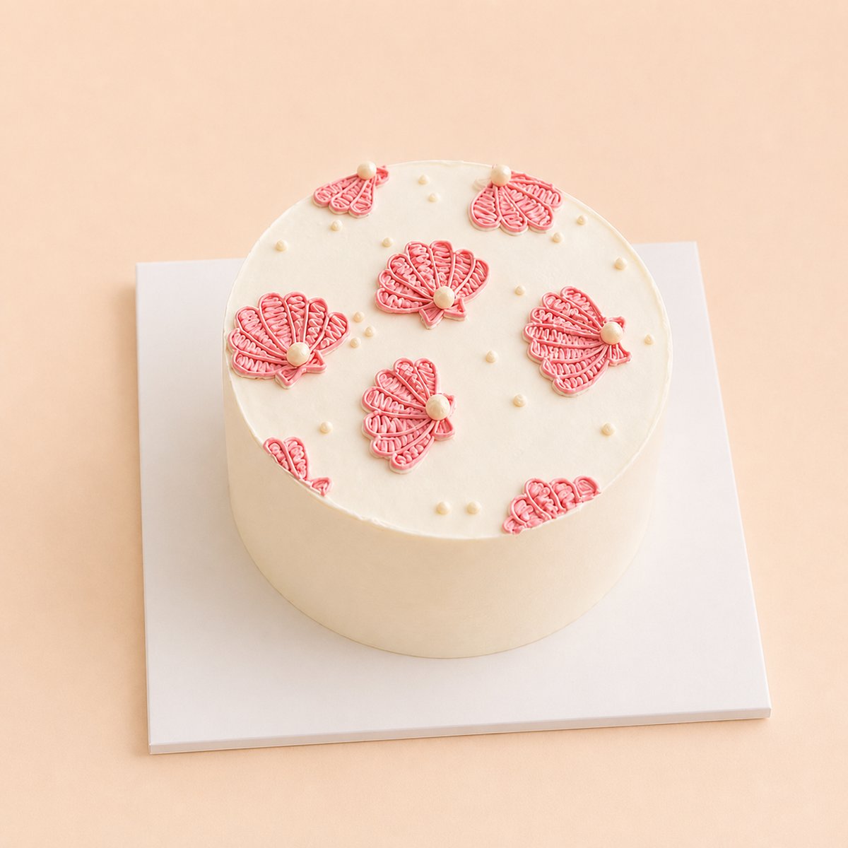 Rosy Shells cake