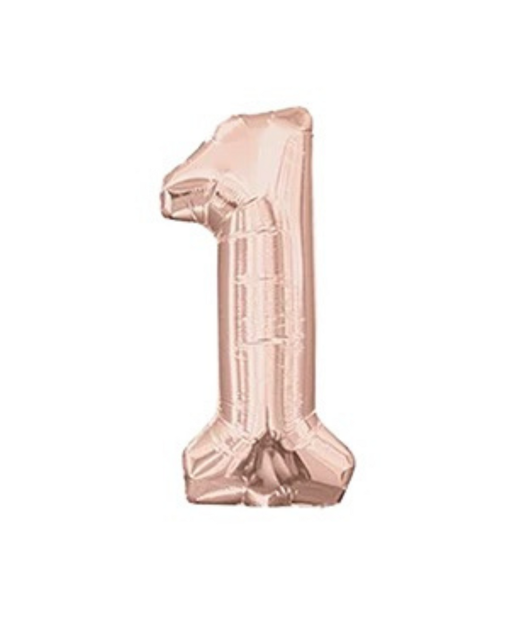 Rose Gold Birthday Balloon Numbers