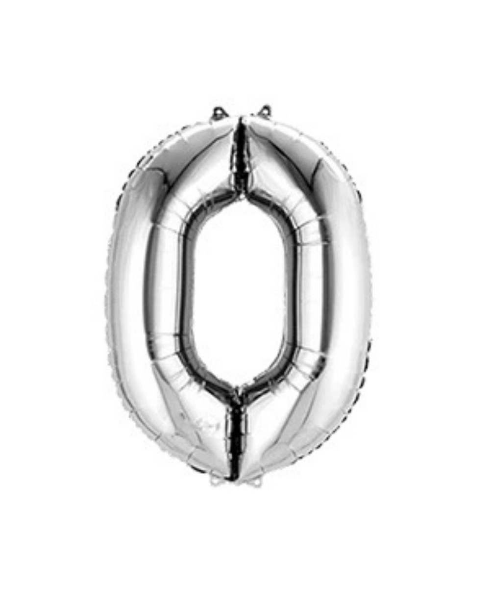 Silver Birthday Balloon Numbers