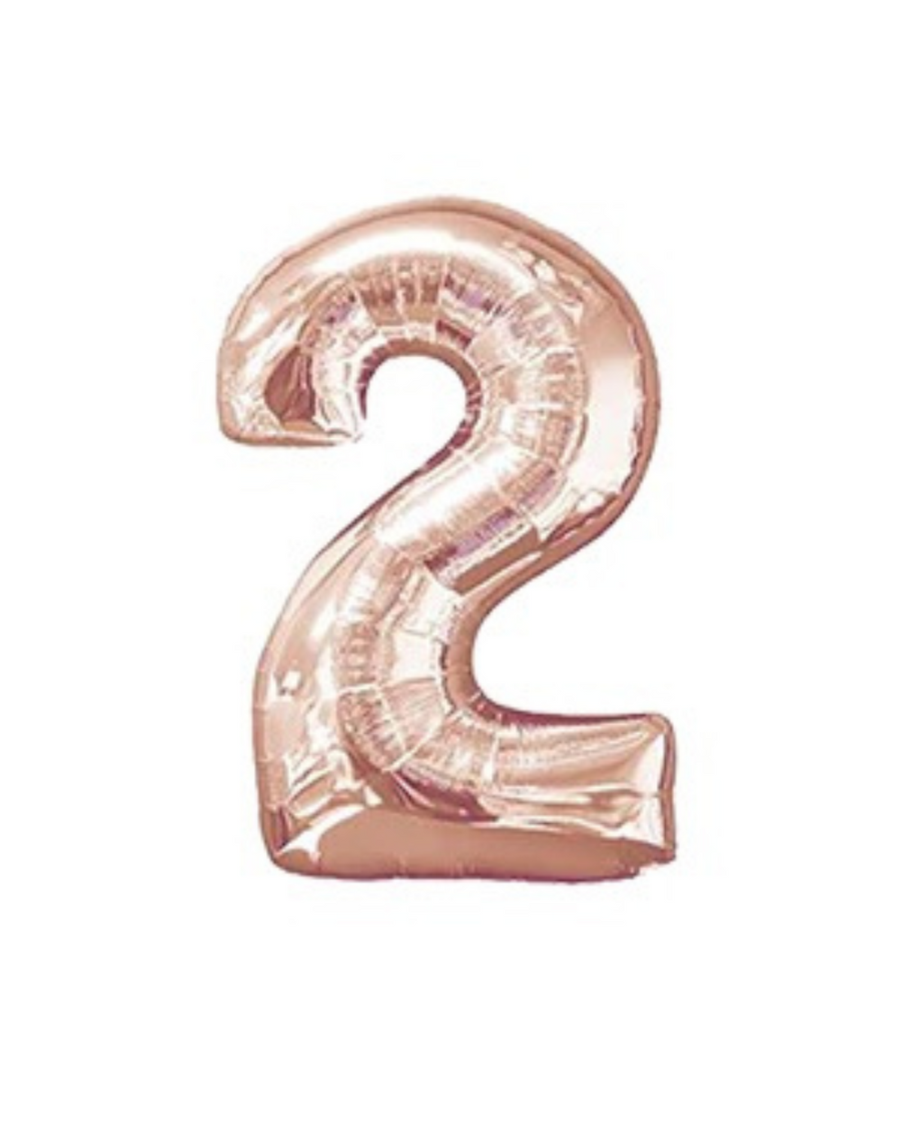 Rose Gold Birthday Balloon Numbers