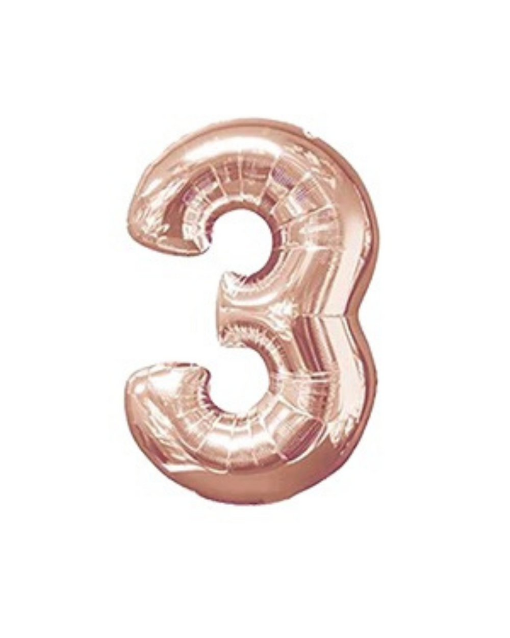 Rose Gold Birthday Balloon Numbers