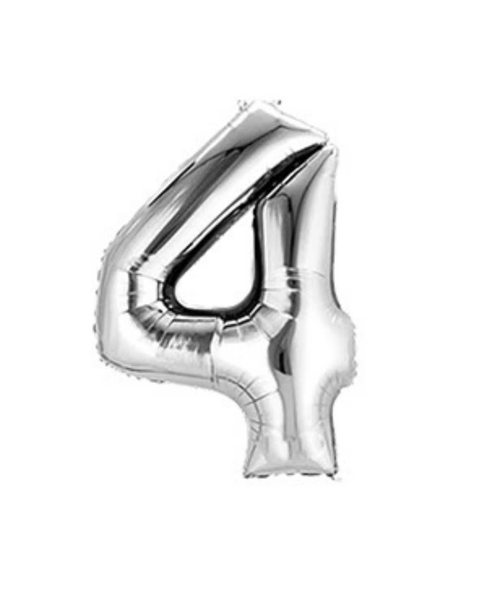 Silver Birthday Balloon Numbers