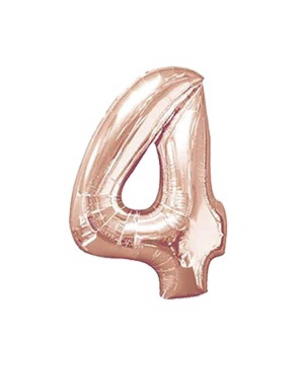 Rose Gold Birthday Balloon Numbers