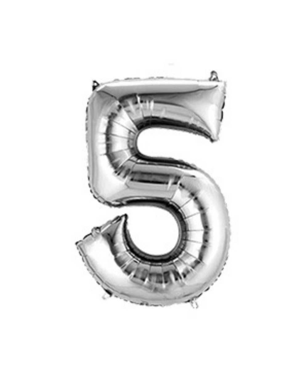 Silver Birthday Balloon Numbers