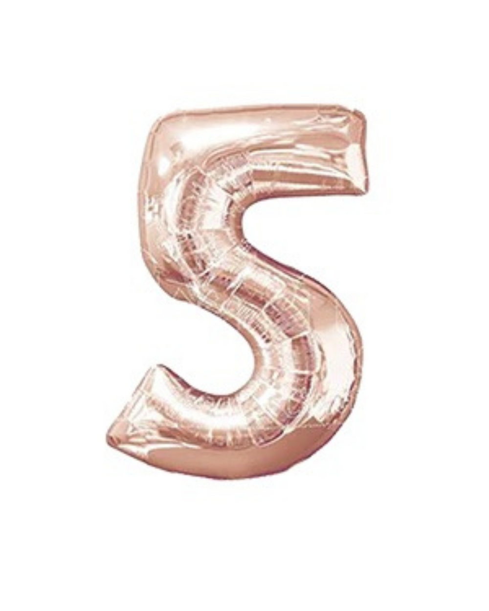 Rose Gold Birthday Balloon Numbers