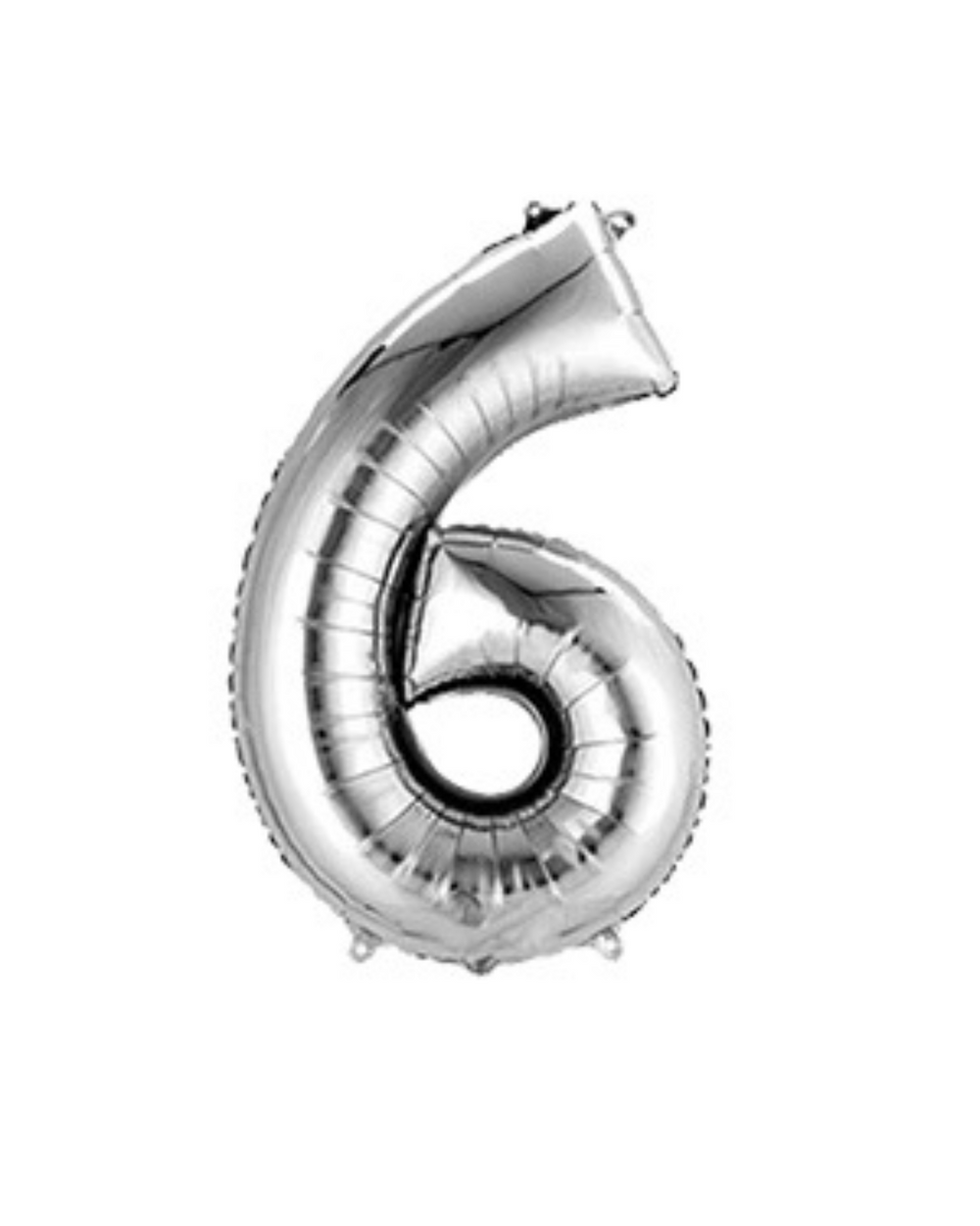 Silver Birthday Balloon Numbers