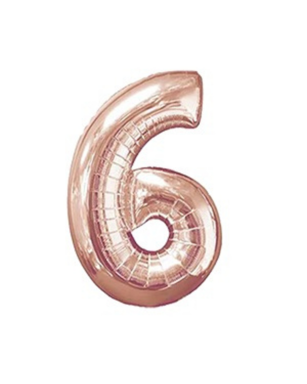 Rose Gold Birthday Balloon Numbers