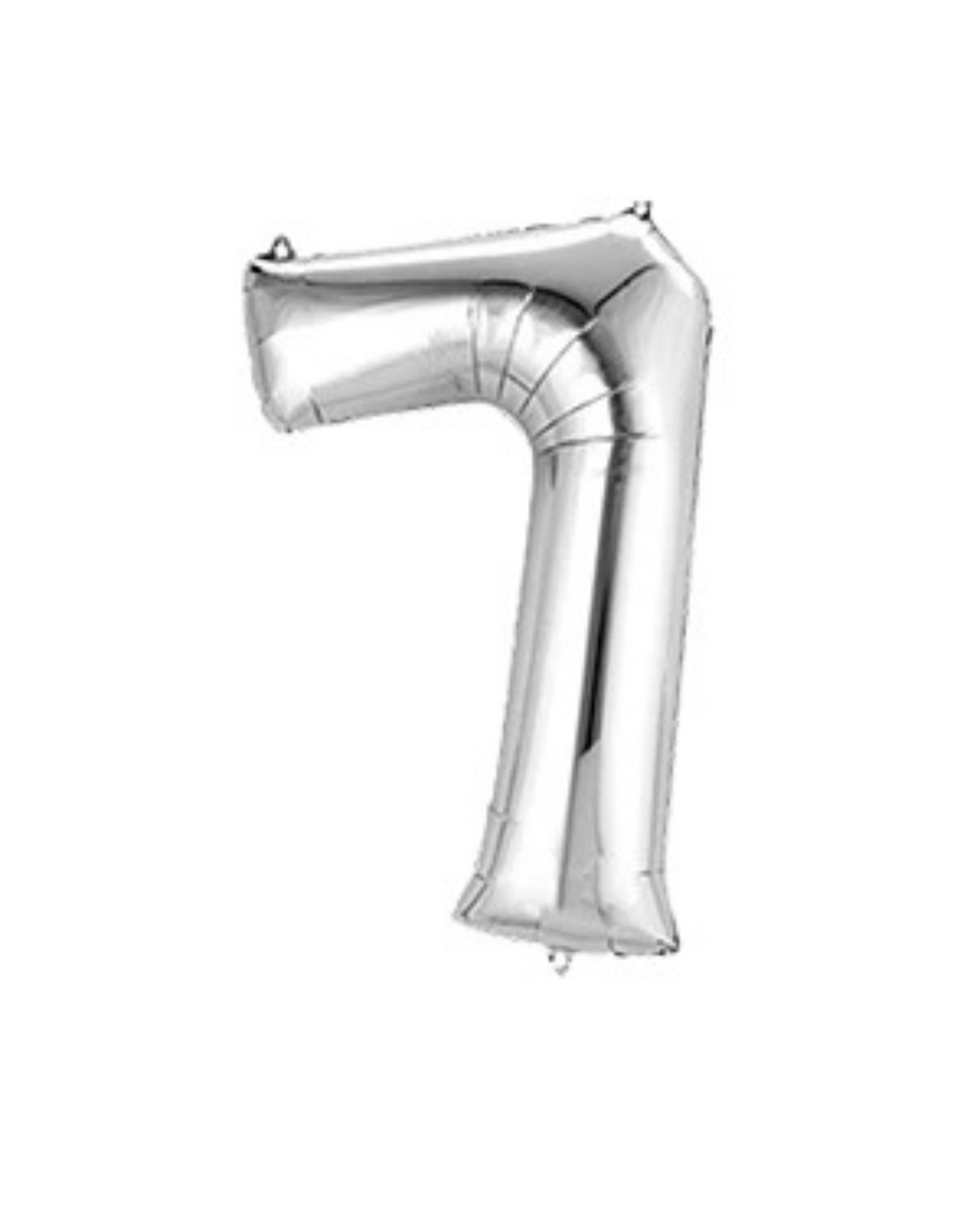 Silver Birthday Balloon Numbers