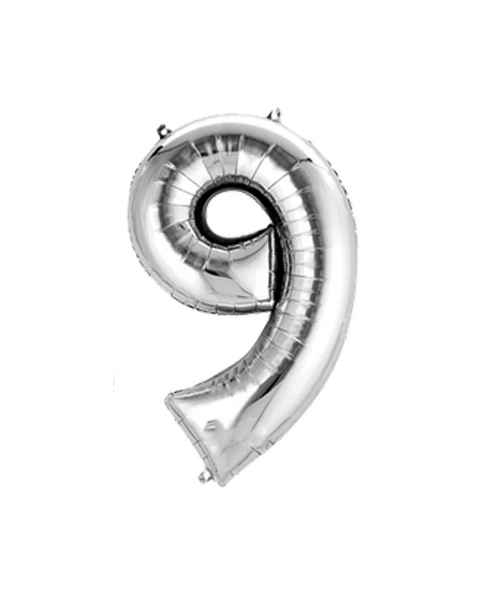 Silver Birthday Balloon Numbers