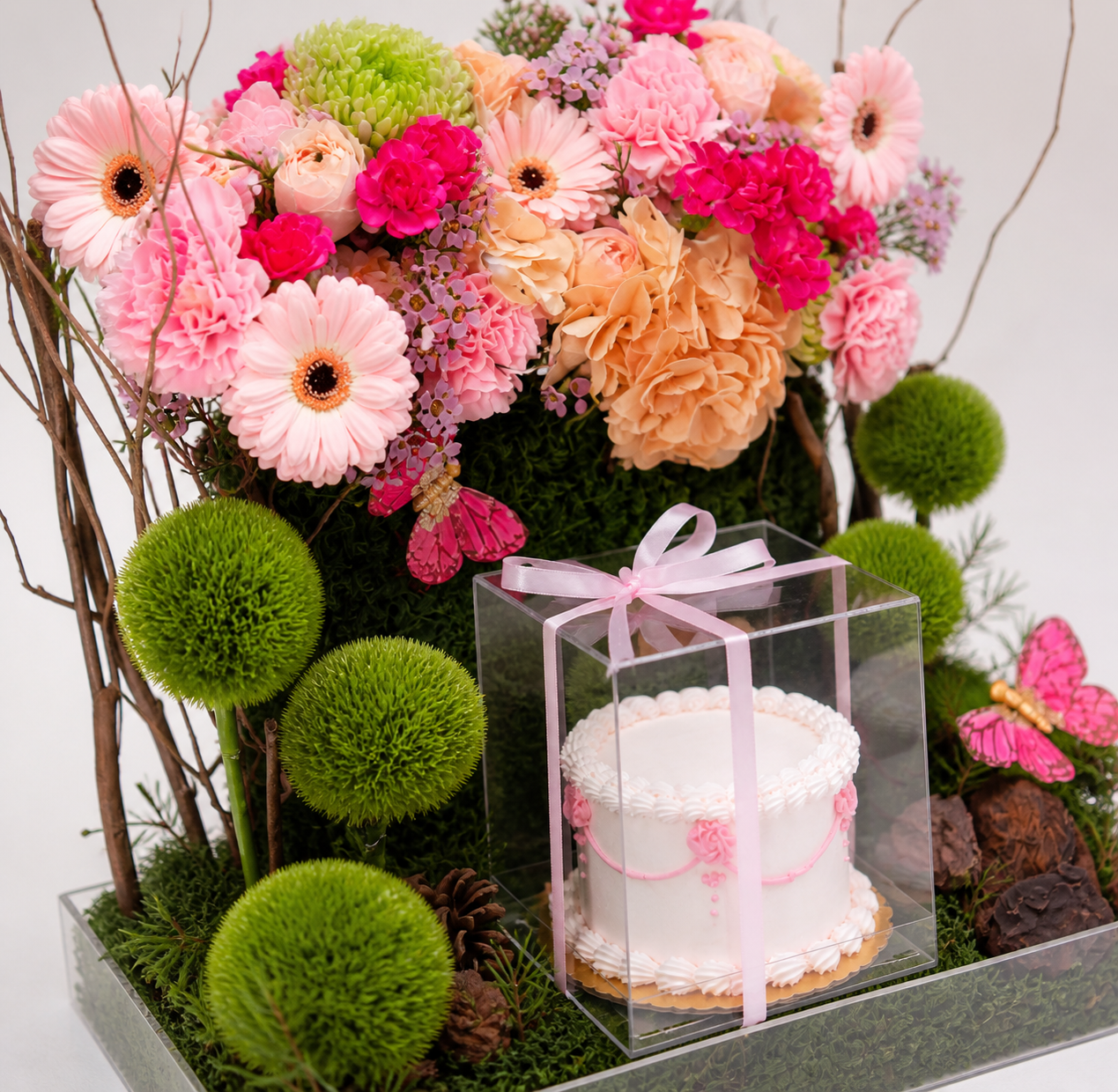 Tea Garden — Cake & Flowers