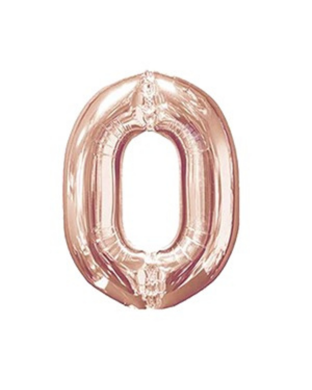 Rose Gold Birthday Balloon Numbers