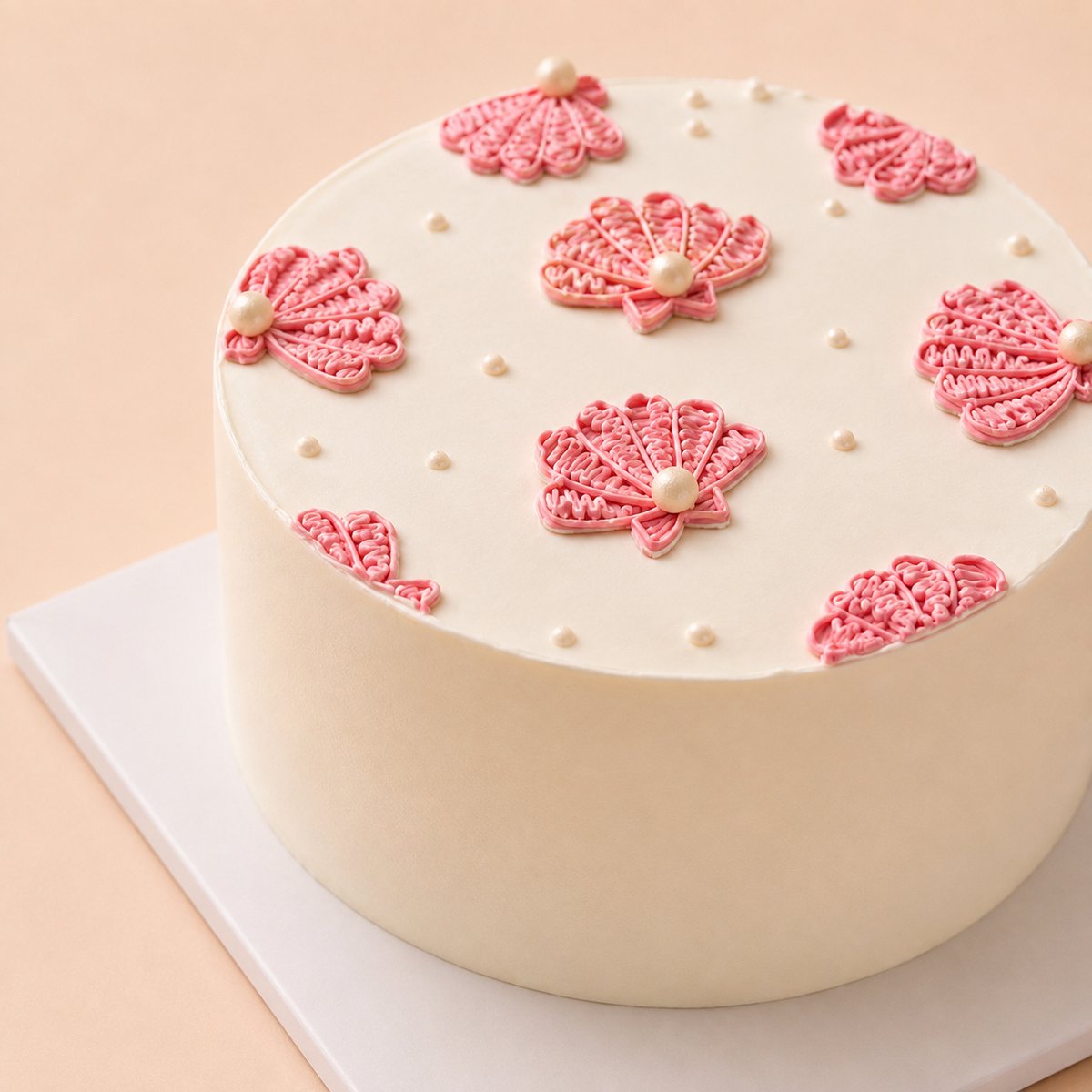 Rosy Shells cake